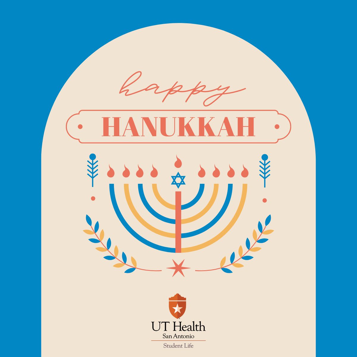 This evening marks the beginning of Hanukkah! May the light of the menorah bring good health, peace, and joy to you this holiday season. 🕯️✨

#uthealthsa #happyhanukkah