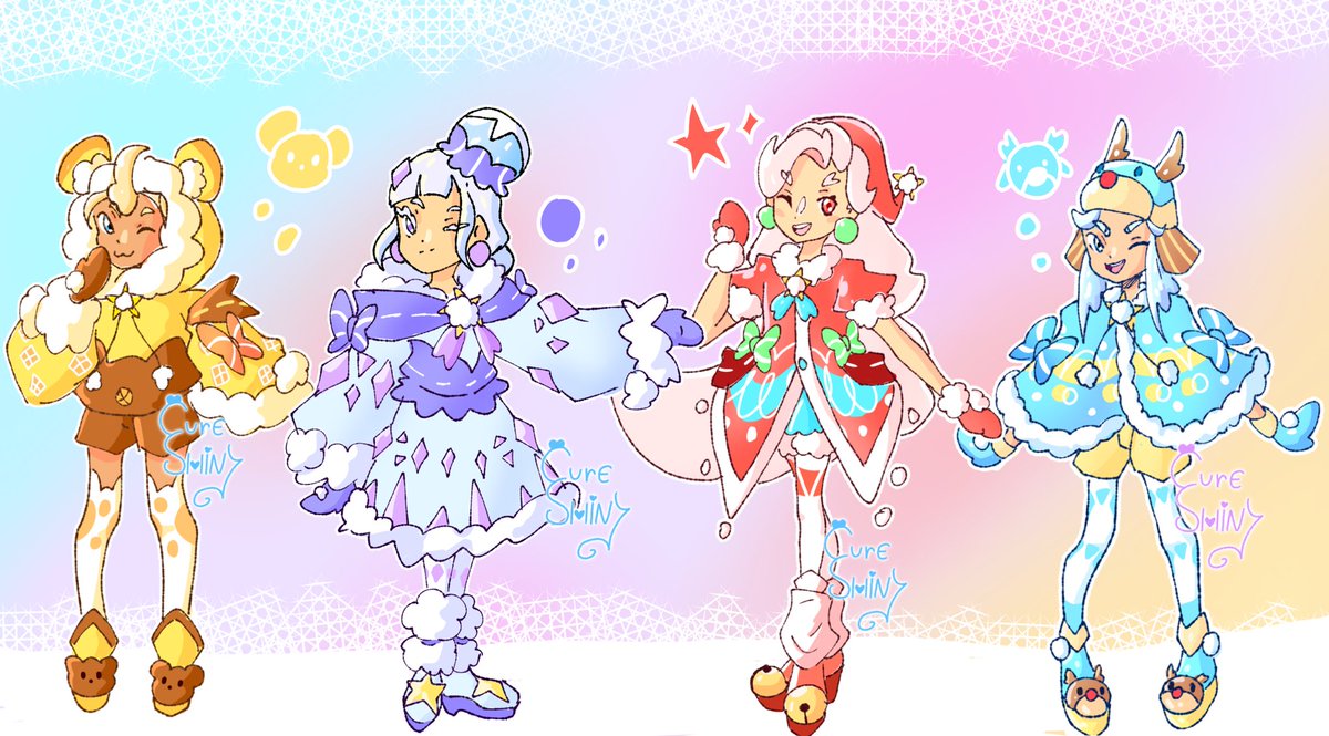 Cureshiny2's tweet photo. ❤️MERRY CHRISTMAS PRECURE ❤️
#precure #Christmas2024 #oc https://t.co/tCOePpddOa