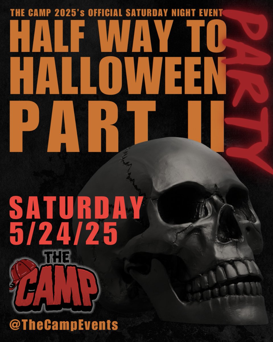 🎃👻 The Camp Events presents Half Way to Halloween: Part II!
Last year’s spooky celebration was such a blast, we couldn’t resist doing it all over again! 
📅 Mark your calendars and let’s make this year even more fang-tastic! 🕷️