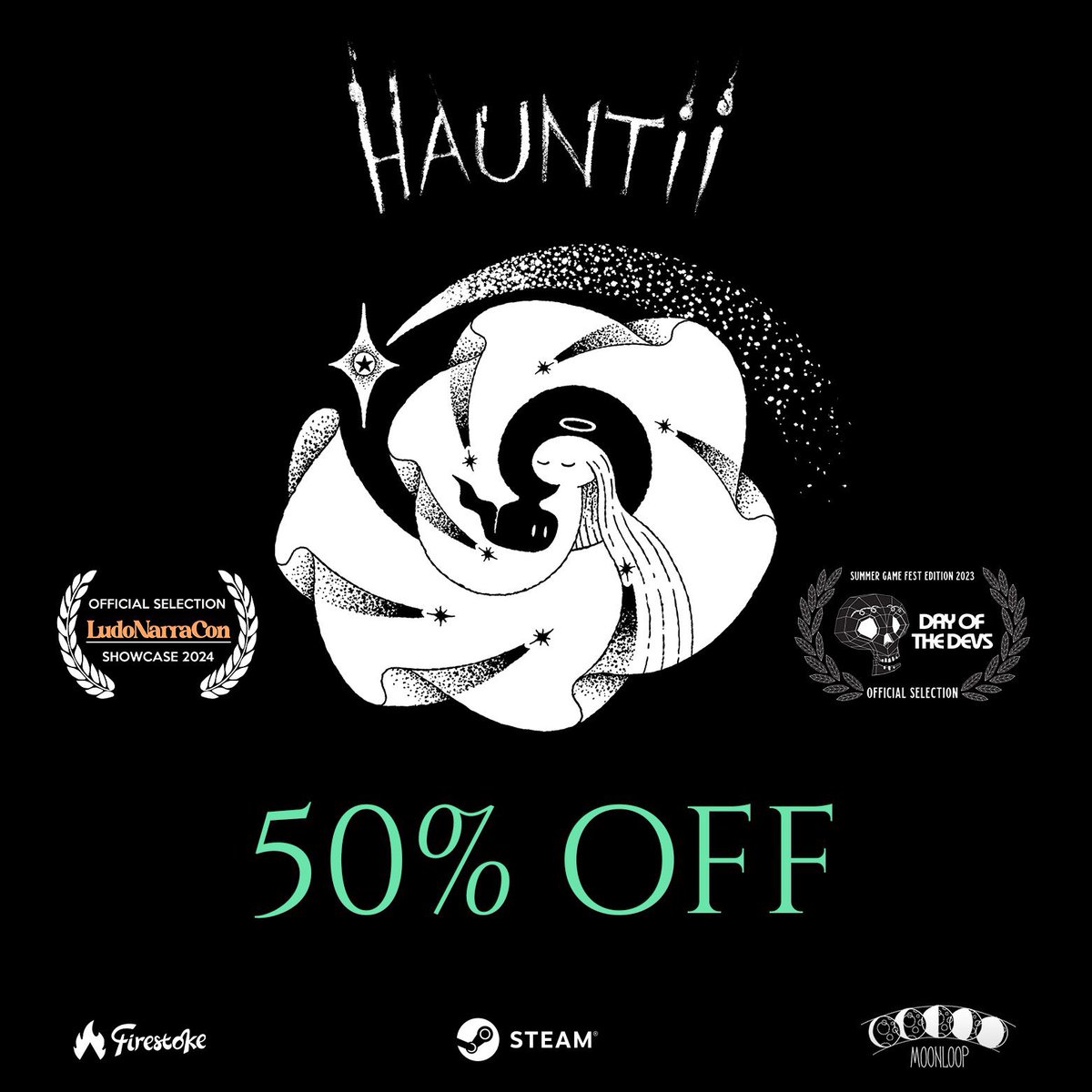 Need a last minute gift? For a limited time <a href="/Hauntii/">Hauntii</a> is at its lowest price EVER for the #SteamWinterSale 🎁 

🔗⬇️