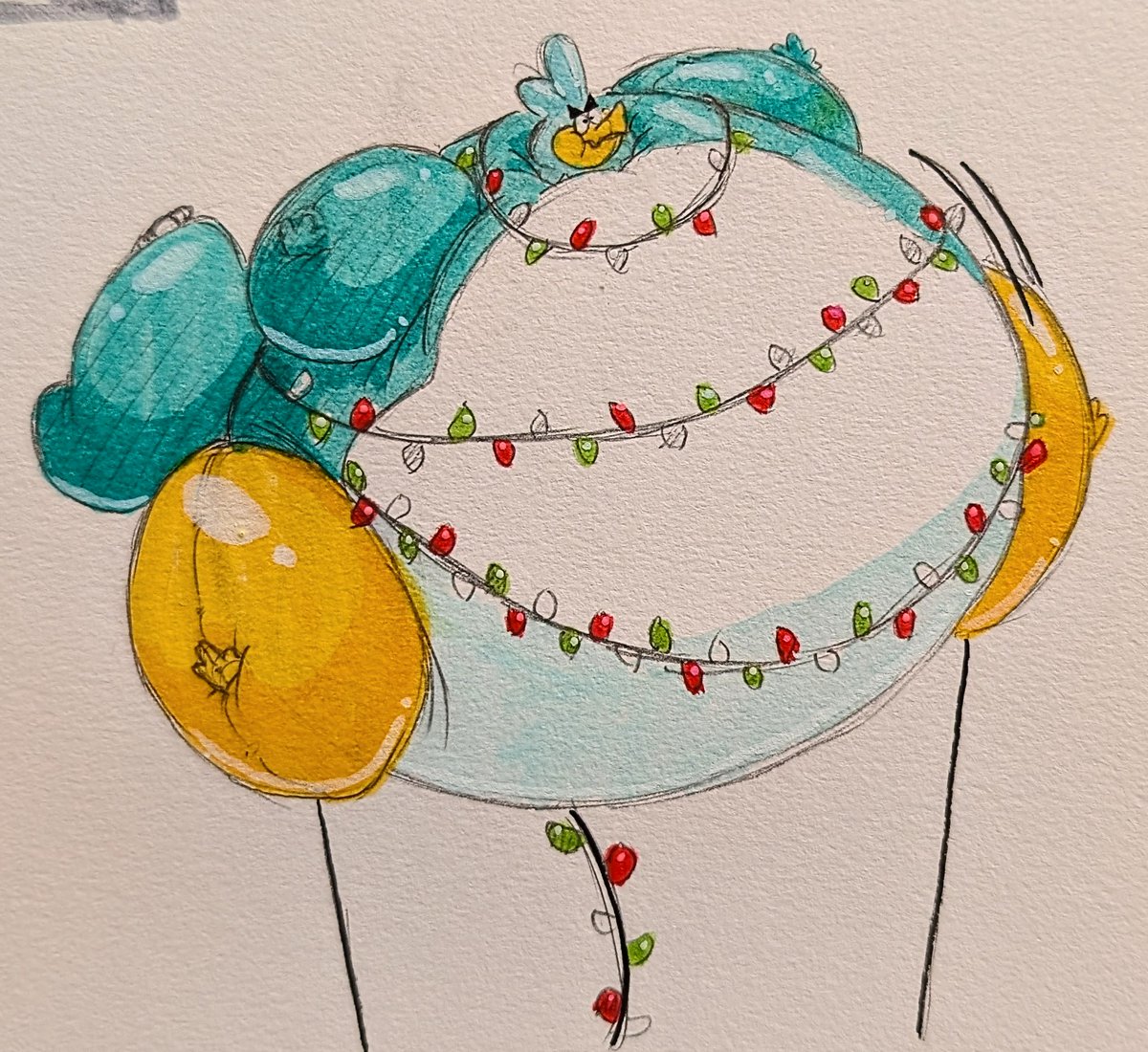hey my christmas tree looking a little squeaky and blimpy this year...
