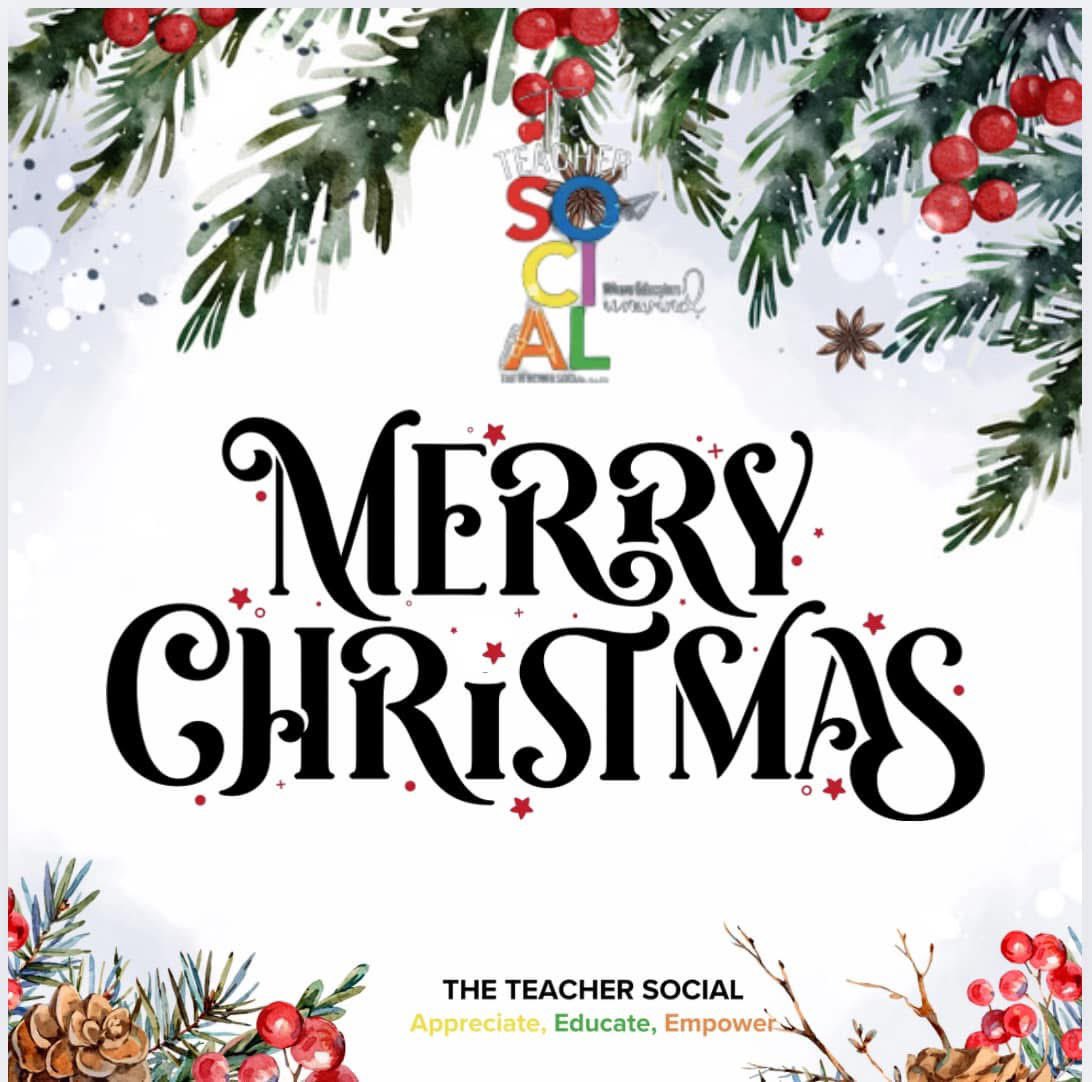 hiremarlon's tweet photo. 🎄 Merry Christmas, Teachers! 🎄�Today is all about peace, joy, and rest! After all your hard work this year, it’s time to enjoy the magic of the holiday season.
🌟 Take a moment today to relax and recharge—
#teachertwitter #teacherwriter #teacherlove #teacherlife #teachersocial https://t.co/IVOe0PLpxp