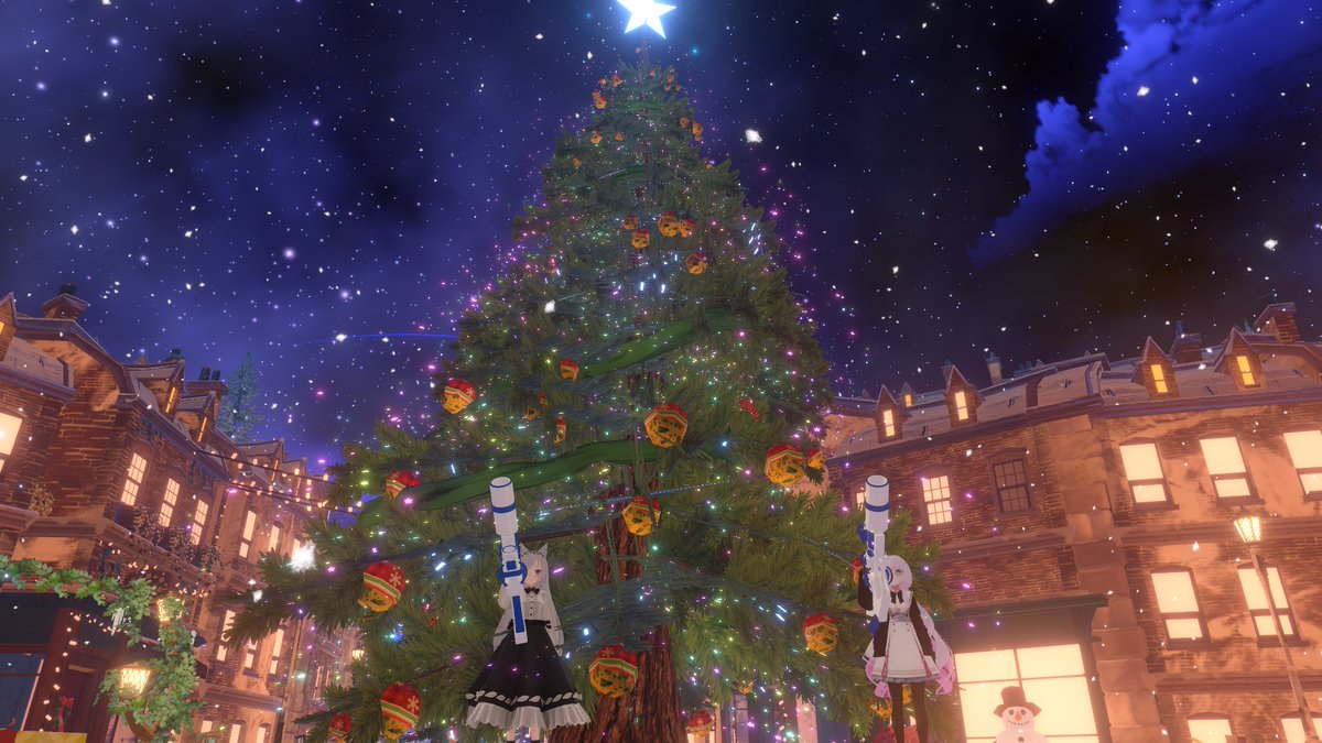 pistachio_mint's tweet photo. クリスマス一緒に過ごしてくれたましろい民ありがとー🤍🩷
写真はVRCに来てくれた二人と撮ったよ📸
ねこも無事全部見つけれてとても楽しかった✨

来年も王様とクリスマス一緒に過ごしてくれるよね？🦊🤍

今更ながらクリスマスソング聞きながら余韻に浸ってるよ( ´艸｀)🎄 https://t.co/k00a8i9A6p