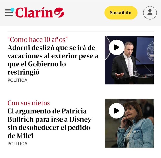 BlogHincha's tweet photo. @jlespert @Kicillofok ENTONCES PÓNGANSE de ACUERDO UDS. #PAYASOS #libeOTARIOS Decile a @JMilei que NO PROHIBA a SUS #Ministros VIAJAR al EXTERIOR! Que ENCIMA NO les DAN PELOTA! ESTE, ADEMÁS de SER un #GobiernoDeMierda es un #MAMARRACHO DICEN y SE DESDICEN a CADA PASO! SON un #PatoCriollo https://t.co/M4Q7eFVwbL