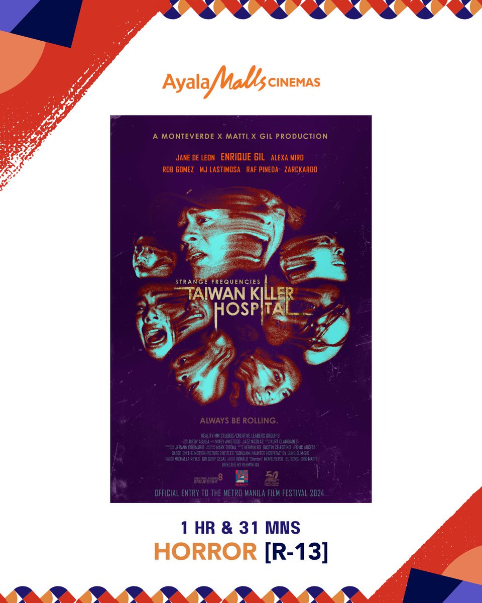 ilovesureseats's tweet photo. Horror fans, get ready for Strange Frequencies: Taiwan Killer Hospital! 😱

Follow celebrities facing terrifying paranormal phenomena in Taiwan's infamous Xinglin Hospital.

Now showing at Ayala Malls Cinemas! 🎟️ 
Get tickets 👉 https://t.co/vcg5wX4C2t

#StrangeFrequencies https://t.co/s2M25IKwT2