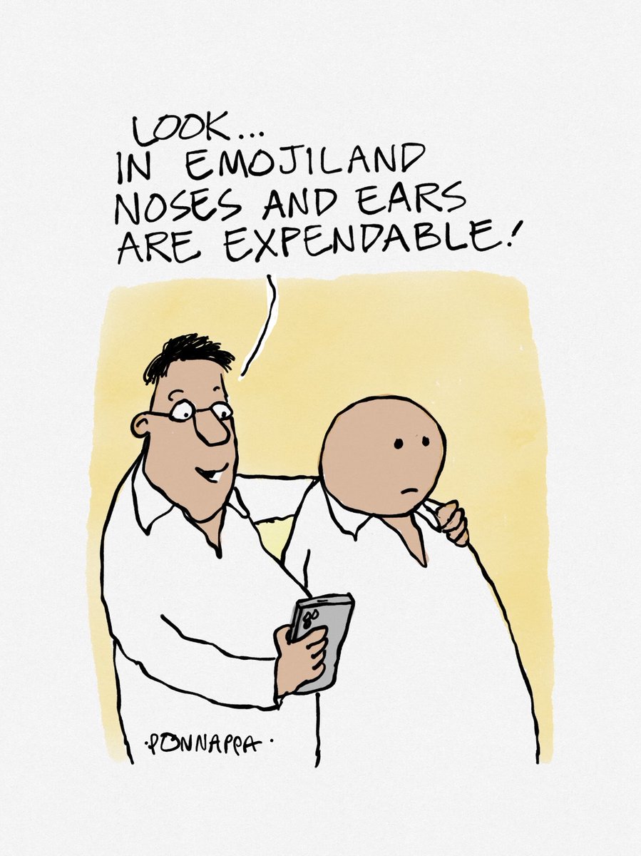PonnappaCartoon's tweet image. #noses #ears #expendable