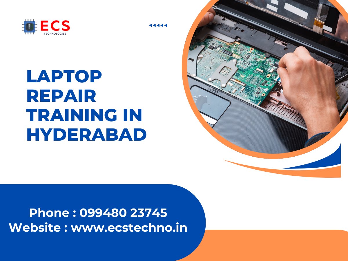 ecs_techno's tweet image. ECS Technologies - Mobile/iPhone/Laptop repair training institute Hyderabad
1st Floor, Flat No.113, Annapurna Block, Aditya Enclave, Ameerpet, Hyderabad, Telangana 500038
099480 23745
ecstechno.in
#ECS #ECSTechnologies #LaptopRepairTraining #LaptopRepair #TechTraining