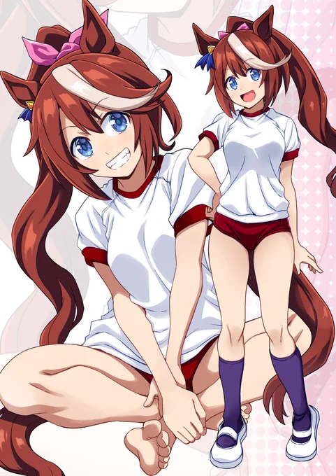 冬コミ新刊のサンプルですウマ娘のブルマイラストのフルカラーです 
