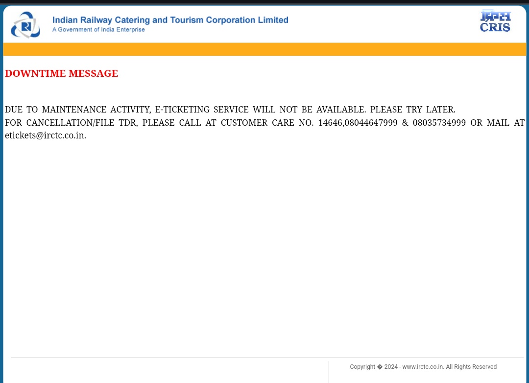 supreetshukla's tweet photo. @IRCTCofficial 
Down since 10. https://t.co/HHpZu21ijN