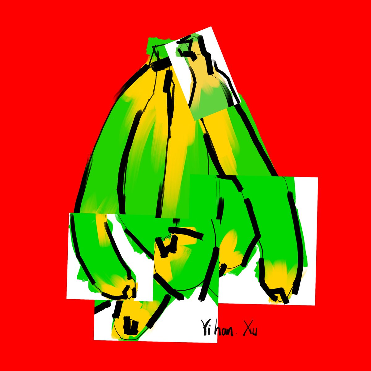 RoseXu99's tweet photo. 《Banana》
This is a banana that I painted with Procreate. I hope you like it. https://t.co/Yee2F4rXfA