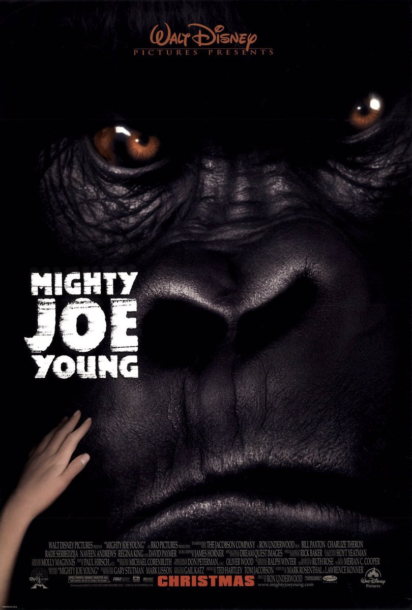 FilmNewsNos's tweet image. 🎬MOVIE HISTORY: 26 years ago today, December 25, 1998, the movie ‘Mighty Joe Young’ opened in theaters!

@CharlizeAfrica #BillPaxton #RadeSerbedzija @ReginaKing #PeterFirth #NaveenAndrews #DavidPaymer @RobertRayWisdom @MikaBoorem @lindapurl #Disney @Disney @DisneyStudios