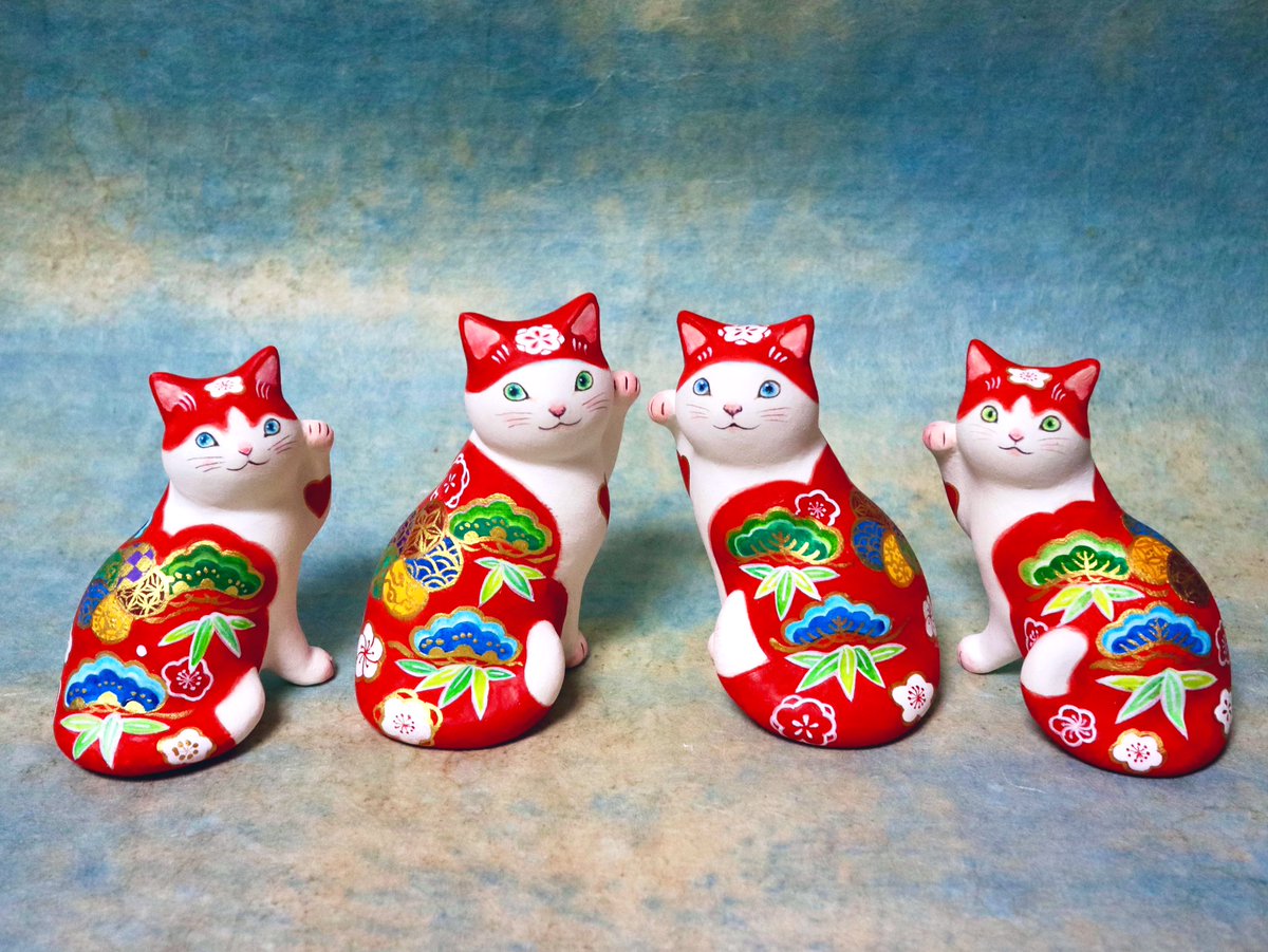 令和の招き猫展」でお目見えするのは『加賀五彩招き猫』です