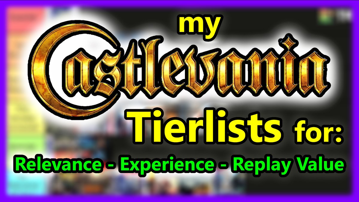 mazzin888's tweet photo. Merry Christmas 2024!
As a little fun Present i made 3 Tierlists of
ranking Castlevania Games in the Series!
Check them out here:

https://t.co/9cFc1pv0qD

#Tierlist #CastlevaniaNocturne #CastlevaniaNetflix #悪魔城ドラキュラ #Castlevania #KONAMI麻雀格闘倶楽部 #retrogames #Dracula https://t.co/rIubM8Eeoy