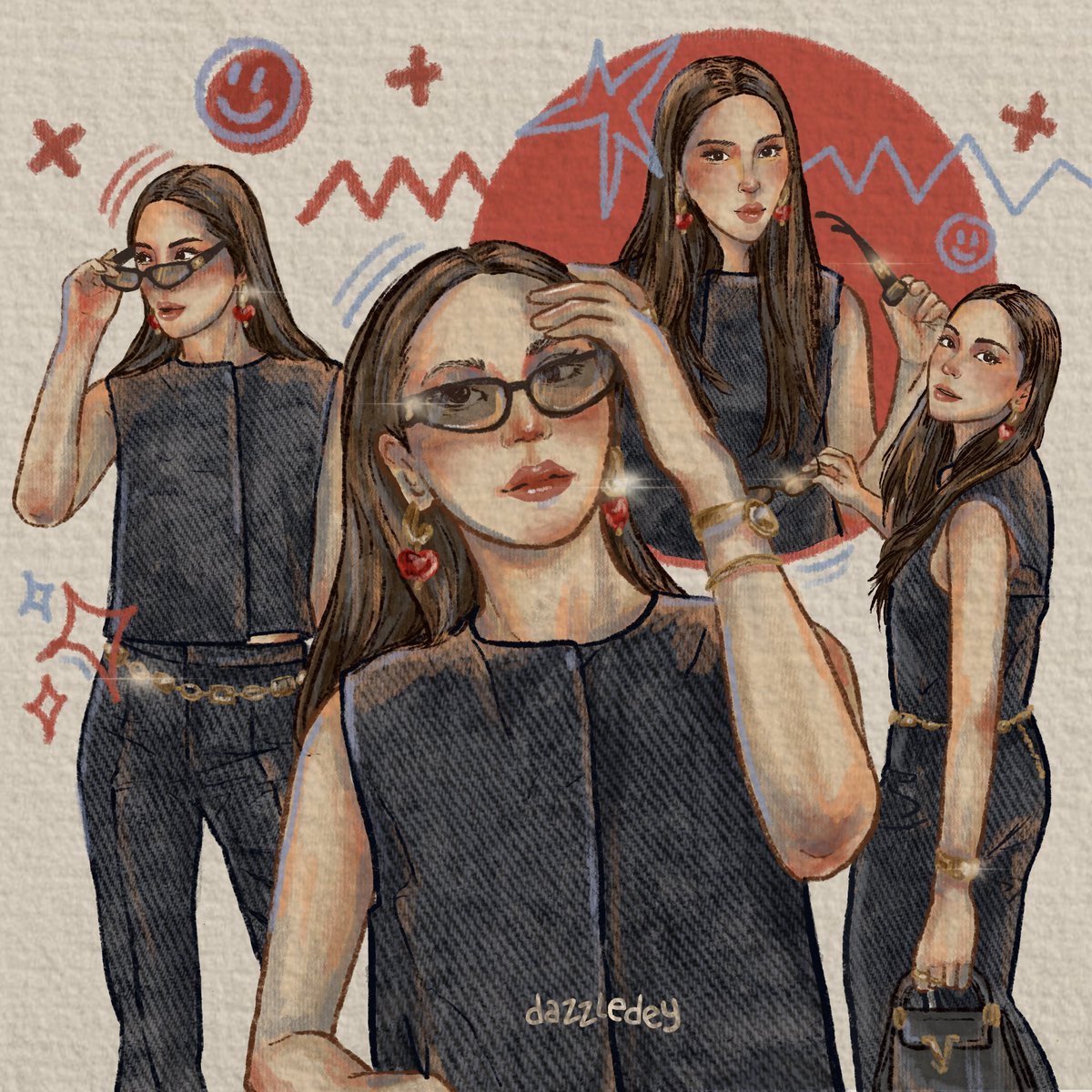 dazzledey's tweet photo. Hello from New York! ☀️ 

#alyssadaguise #fanart https://t.co/PTSF1DGIJF