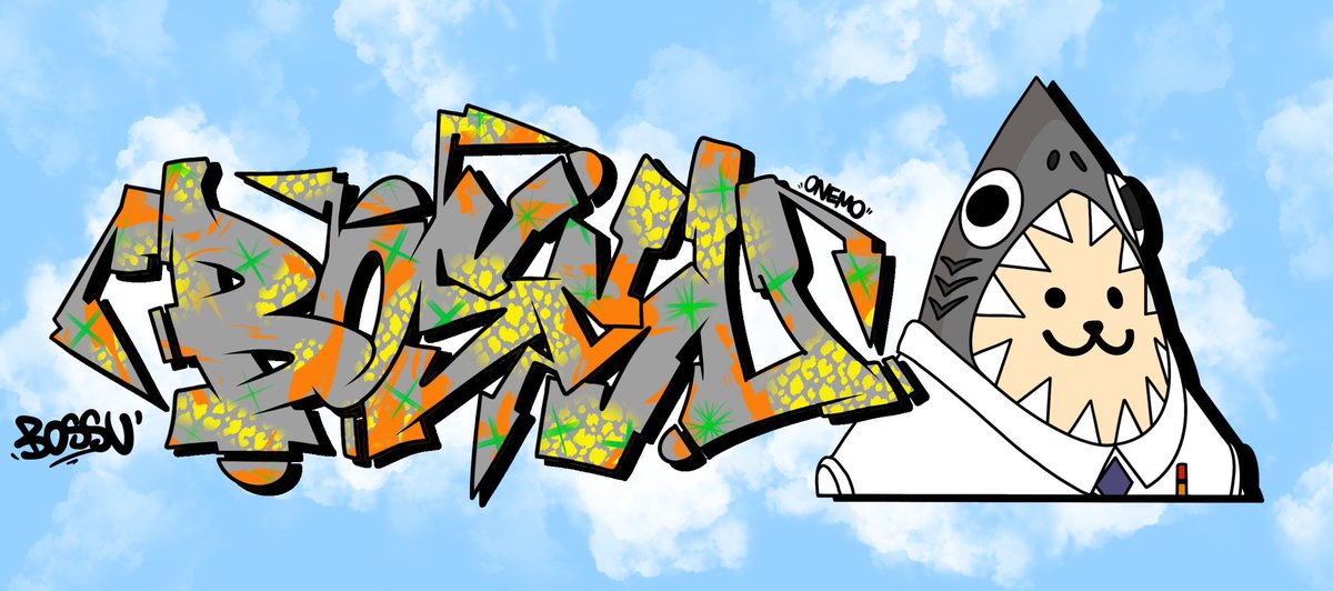 onemo_one's tweet image. GM☀️I want to say hello to Bossu "Ohio"! 
@bossu_online #bossu 🐬🐬🐬