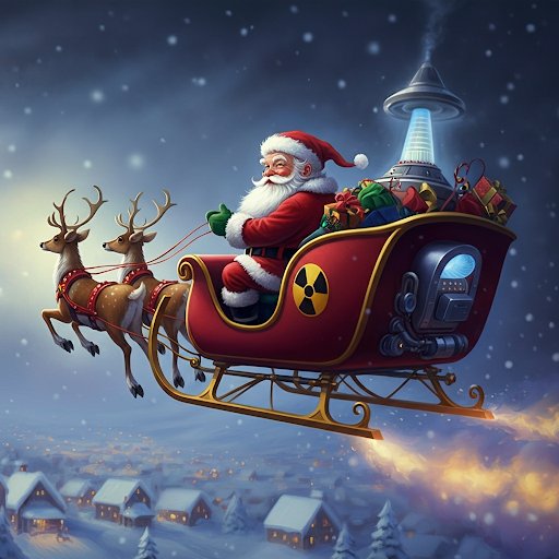 Nuclear Santa brings abundant clean energy to all the good children of the world