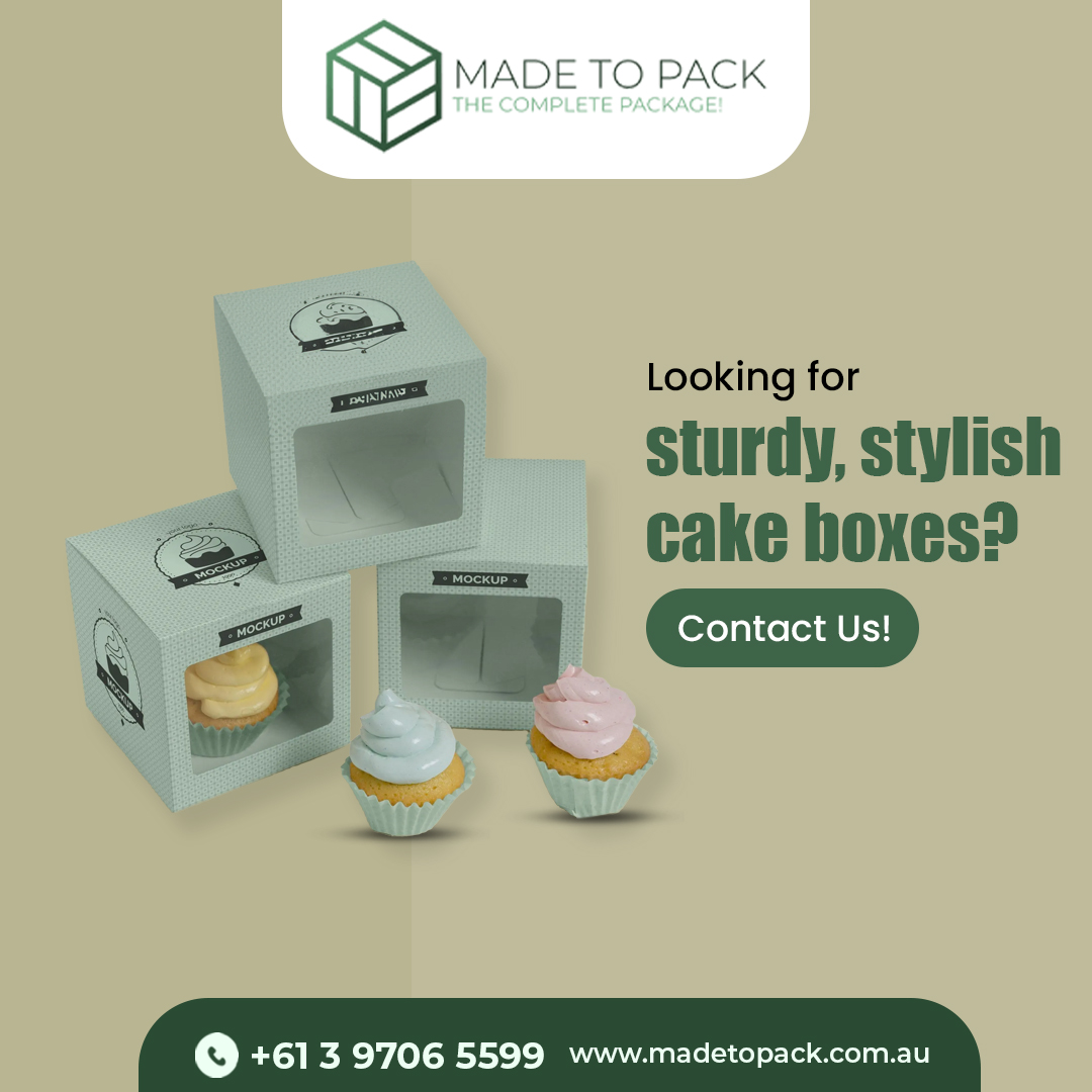madetopack's tweet image. Say goodbye to dull cake packaging!

With our #customprintedcakeboxes, your creations stay safe and look stunning.

Let’s help your cakes stand out – contact us today!

Stand out from the rest! For more info. Visit: madetopack.com.au/services/cardb…
#Cake #Bakery #Packing #Safety #Custom