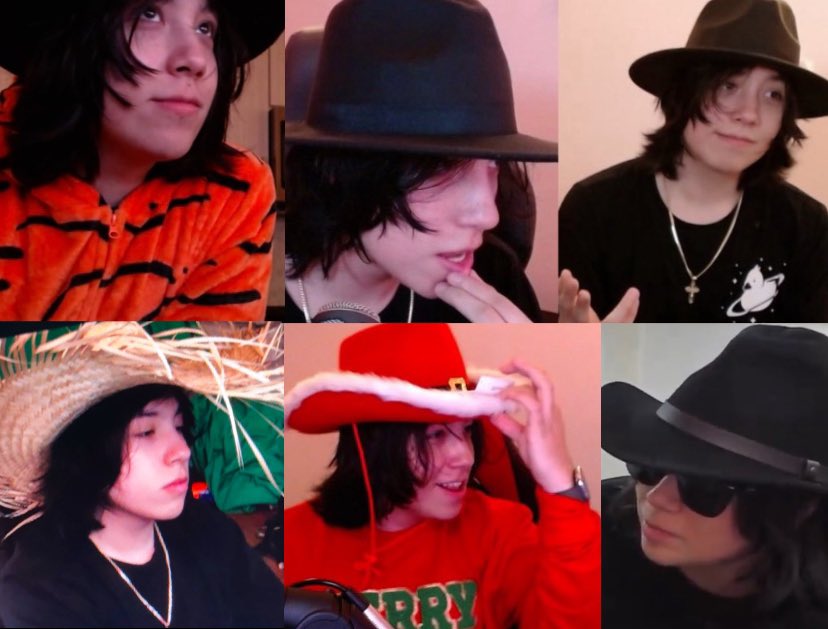 quackity in these types of hats >>>>>