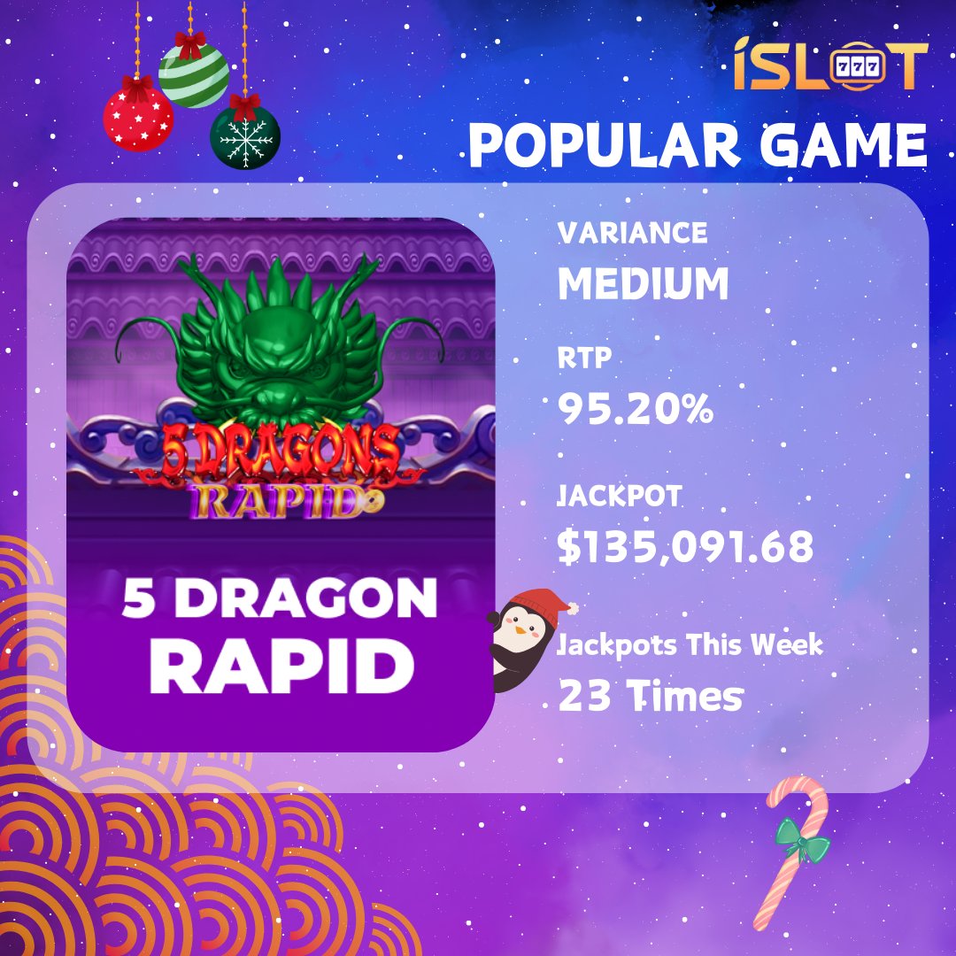 5 Dragons Rapid 
will have you entertained at a chance for multipliers and big prizes. There are many games in the 5 Dragons series, allowing you to experience different experiences in the same genre. Just like life, keep charging forward and all your efforts will be rewarded.