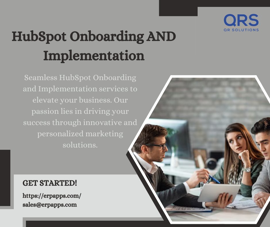 Erpapps_com's tweet image. Seamless HubSpot Onboarding and Implementation services to elevate your business. Our passion lies in driving your success through innovative and personalized marketing solutions.
Get Started! erpapps.com
#hubspotsolutionspartner #trustedhubspotexperts #hubspot