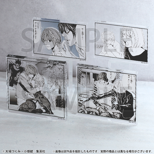 デスノート展 グッズ情報】 □コマプレートスタンド(13種) 作中の印象