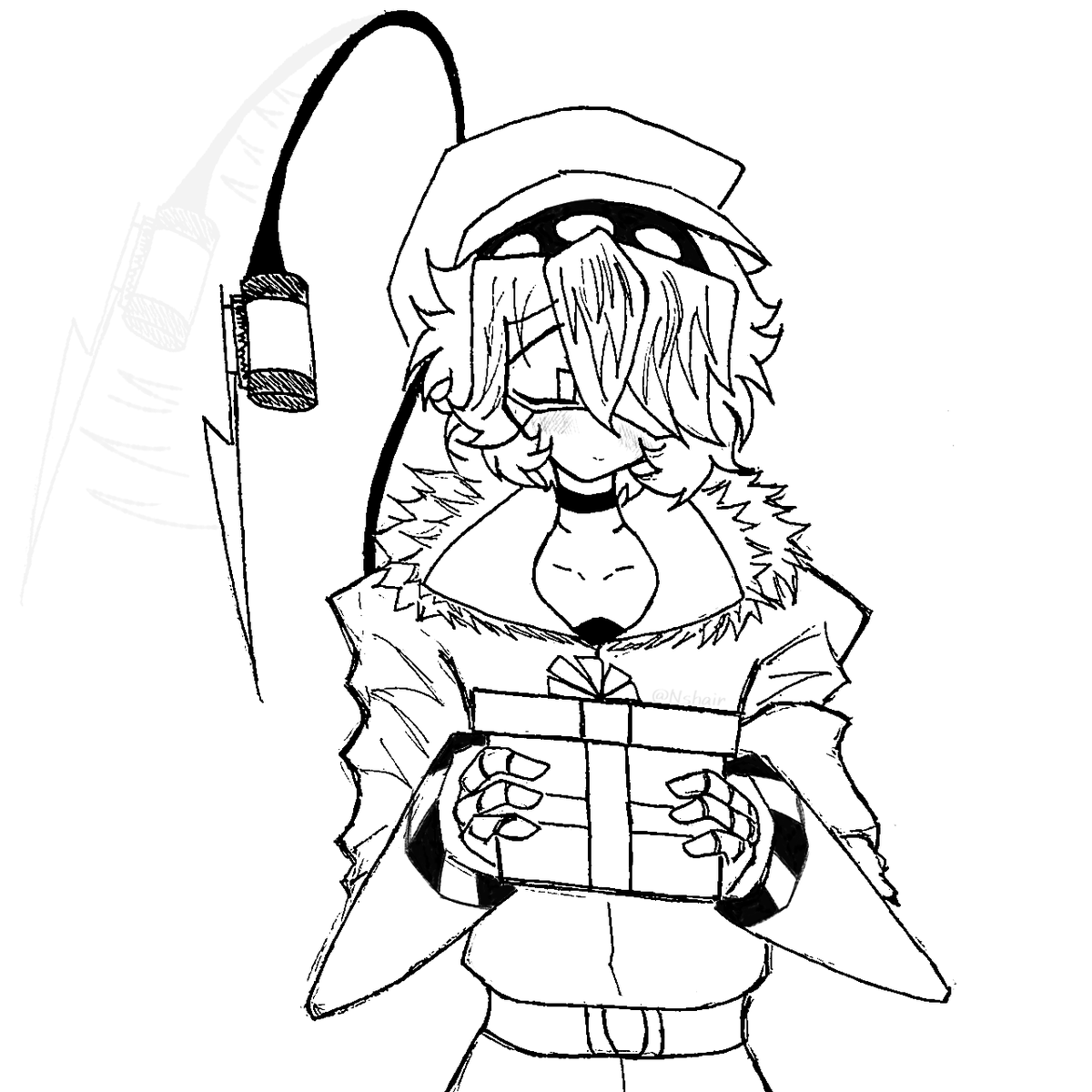 Official_Nshair's tweet photo. Looks like N wants to give you something... (Imnotlateimnotlate)
#murderdrone #murderdrones #murderdronesn #SDN #SerialDesignationN #Christmas #nuzi #nthad https://t.co/Jyys1aPLlV
