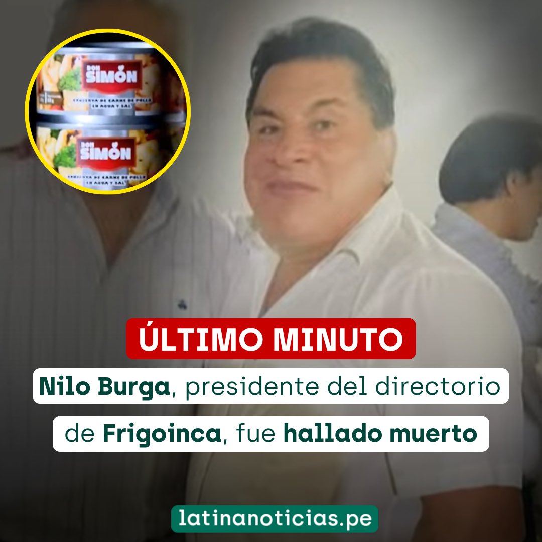 Latina_Noticias's tweet photo. #URGENTE | Félix Chero, abogado de Nilo Burga, confirmó su deceso.
🗣️ Noticia en desarrollo… https://t.co/tZ5w5QS2Rq