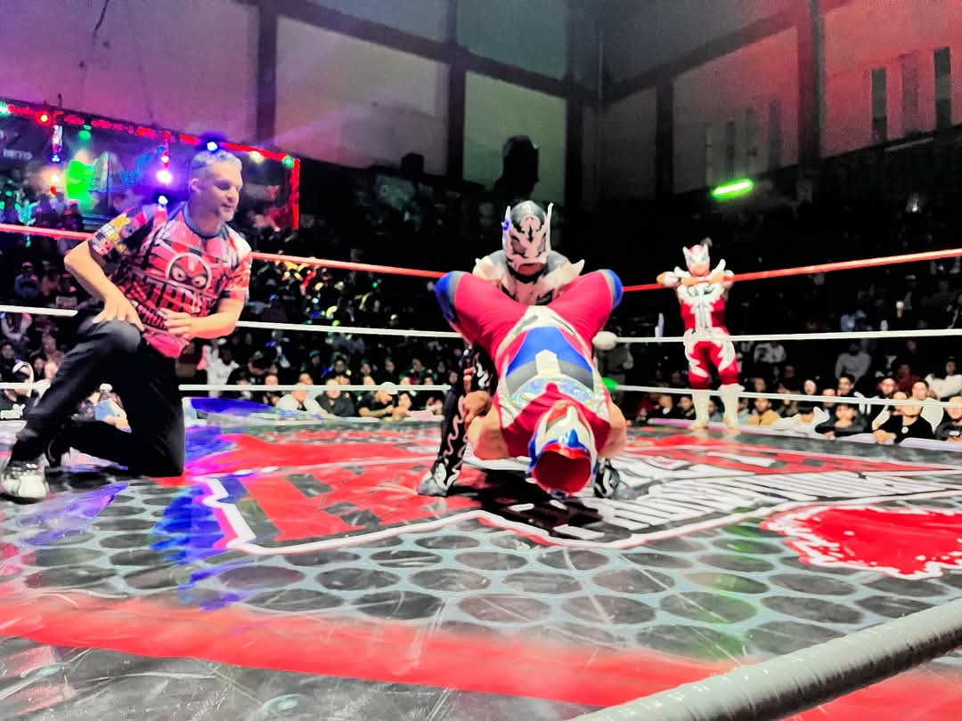 LaTijeraLucha's tweet photo. La lucha inicial del cartel de #RoblesPromotions en la #ArenaNeza es para la dupla ruda de #Fire y #FireJr al dar cuenta de #PowerWhite y #MascaritaMagica en la tercera y definitiva caída…
#latijeraluchalibre https://t.co/AJrgR6RZxe