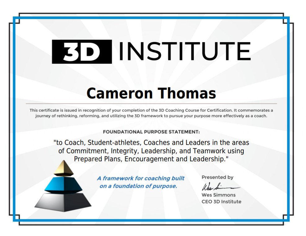 CoachCam794's tweet photo. It's bigger than wins and losses. It's about the growth in life. I'm proud that I actually took the time to finish this class and become a 3D Coach. Thanks to @BCAA_Sports @BCPSDirector @BrowardFCA @3DCoaches @4TeamBennett https://t.co/lBefZIqpUC