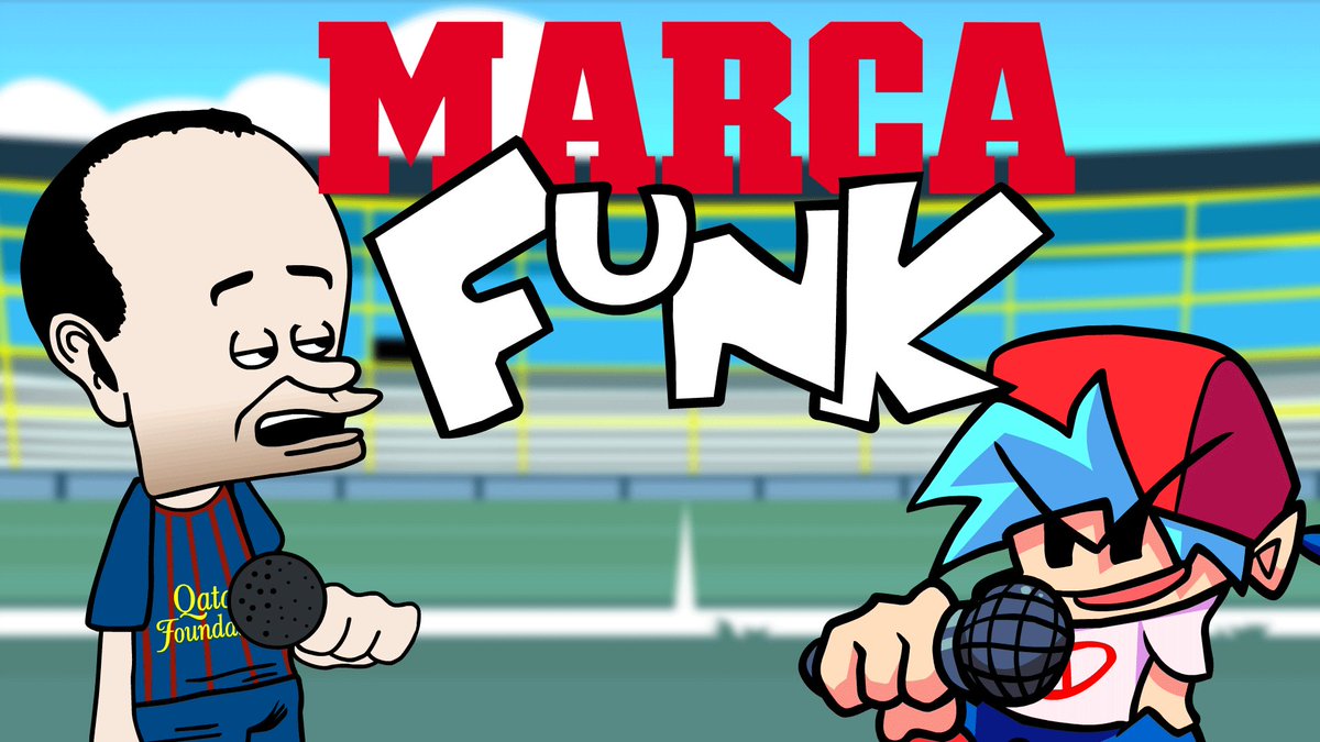 MarcaFunk10's tweet image. NEW FNF MOD: MARCA FUNK
toco hacerle mod al marcatun XDDDD
@FNFNewsESP @FNFnewsespanis @FNFNewsAnnounc1 #FNF #fridaynightfunkin #futbol