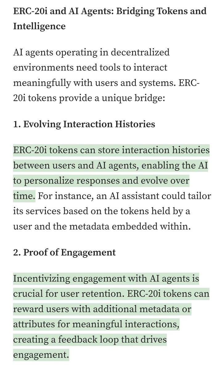 Exploring the tools Agents are gonna be looking for to extend interactions and connection with users 

ERC-20i 
<a href="/shawmakesmagic/">Shaw (spirit/acc)</a> <a href="/frankdegods/">Frank</a> <a href="/0x20i/">0x20i</a> <a href="/Fungi_ERC20i/">Fungi (🍄,🛡️)</a>