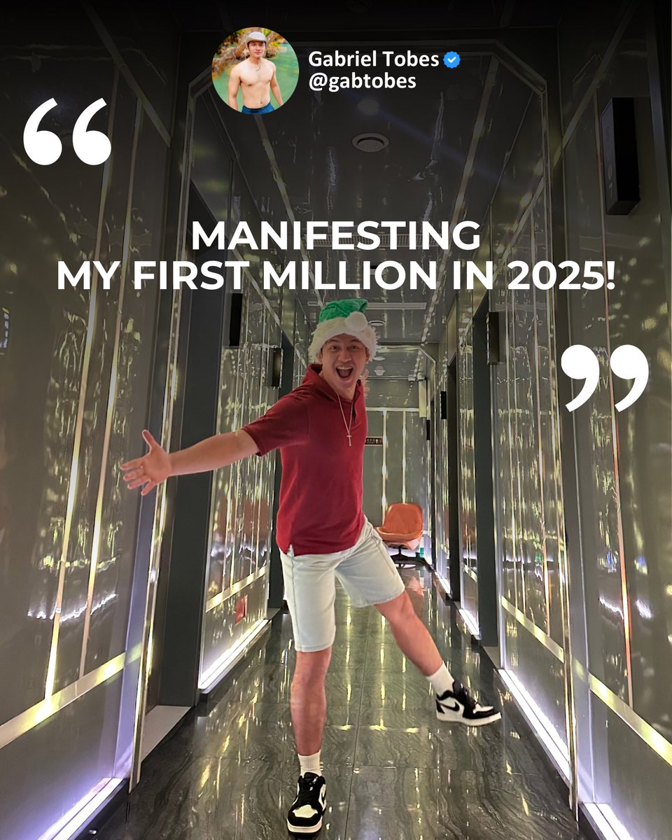 GABTOBES's tweet photo. Manifesting my 1st million in 2025! ✨ https://t.co/iO94nX5WlS