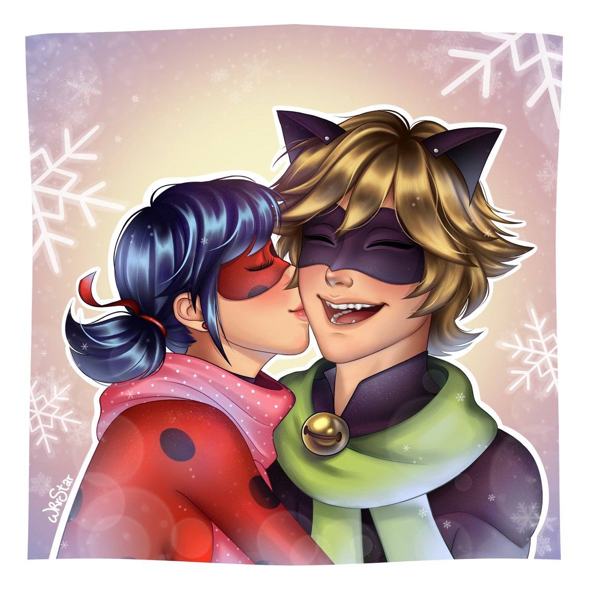 WRrStar's tweet photo. ⋅˚₊‧ ° ❄️ Merry christmas ❄️ ° ‧₊˚ ⋅

#Artmoots #MiraculousLadybug #Mlbtwt https://t.co/xvpx5pqWsu