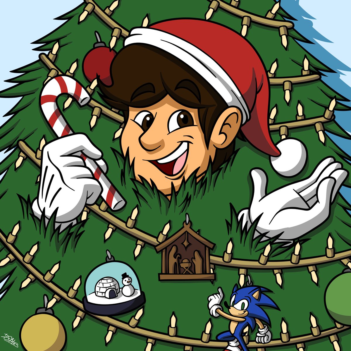 Merry Christmas Everyone!! Decided to do some decorating this year, got stuck in the tree, and now I AM the tree!! Hope you all spent it well!! And Happy Birthday Jesus!!!
#Christmas #ChristmasTree
