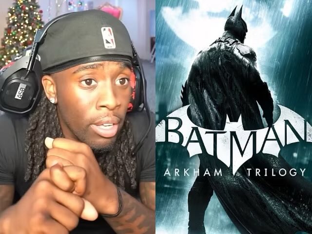 instascene's tweet photo. Kai Cenat drops hints about teaming up with Warner Bros. for a Batman Arkham Trilogy marathon, streaming live from a custom Batcave setup 🦇

Click the link below for more buzz: https://t.co/pFvbojFwsq https://t.co/QxEjyVgg7l