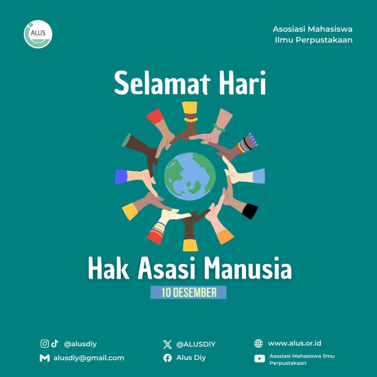 ALUSDIY's tweet photo. Setiap manusia berhak atas kehidupan yang layak. Di hari HAM ini, mari kita renungkan kembali arti pentingnya menghargai perbedaan dan menjunjung tinggi nilai-nilai kemanusiaan🫂

#alusdiy #alus2024 #hariHAM #HAM #kemanusiaan https://t.co/rtRKqHouDY