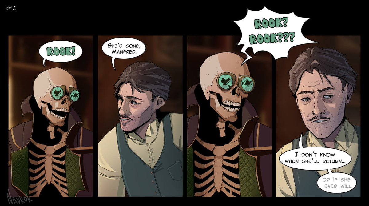 We all can agree that it'll never be enough content of THAT story part so... Full comic is not finished yet, but I've put so much effort an time in this part. I need to share my mania with others.
#emmrich #Emmrook #EmmrichVolkarin #Veilguard