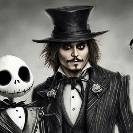 Johnny Depp ☠️☠️ And Jack Skeleton 🦴