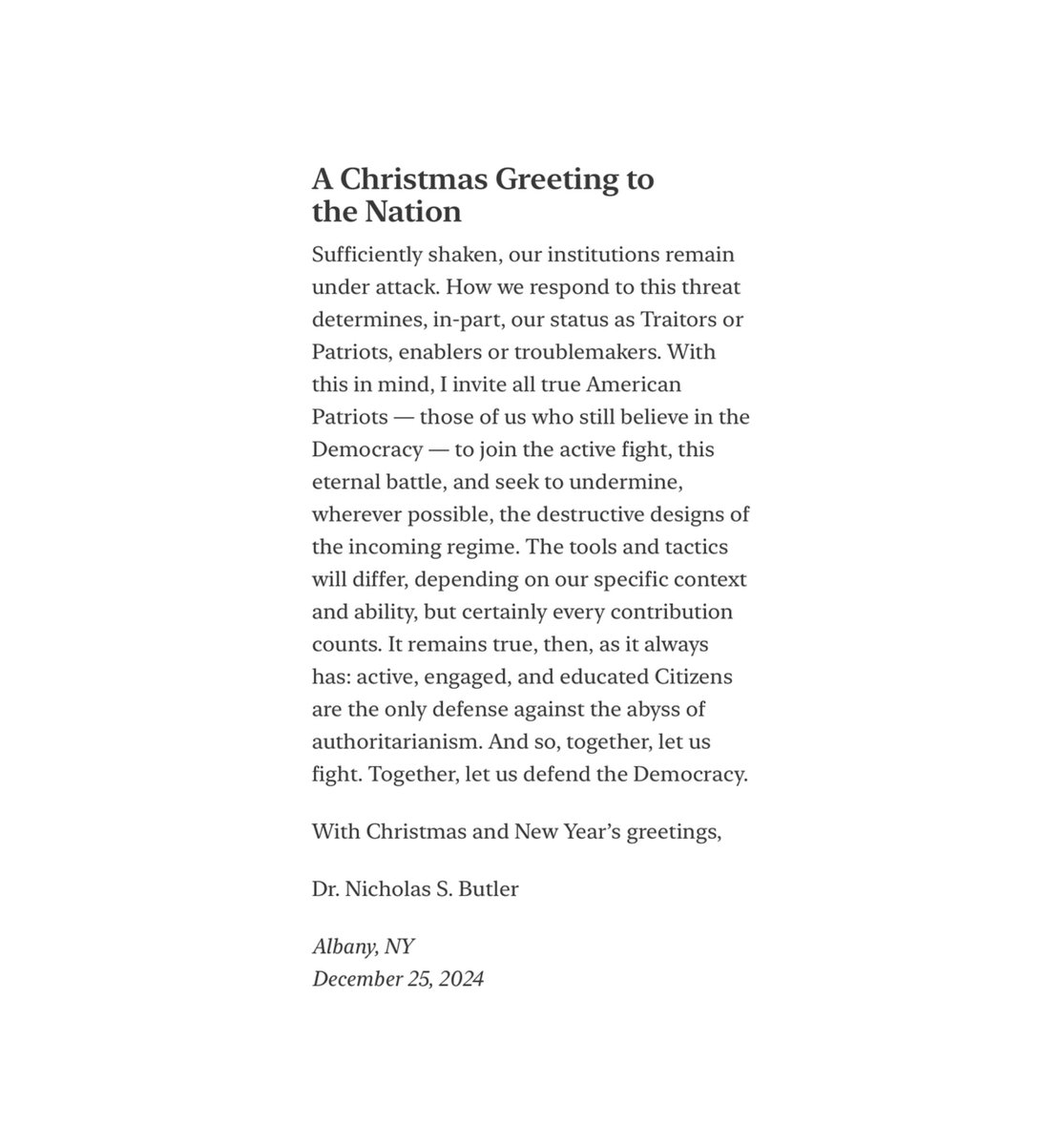 nickbutler's tweet photo. With Christmas and New Year’s greetings, 

https://t.co/wAtYo63wTM https://t.co/Qqassna2Rv
