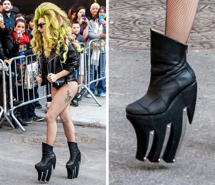 officalmerge's tweet image. I love lady Gaga’s shoes so much that at this point, she is so girlboss #LADYGAGA #shoes #funny