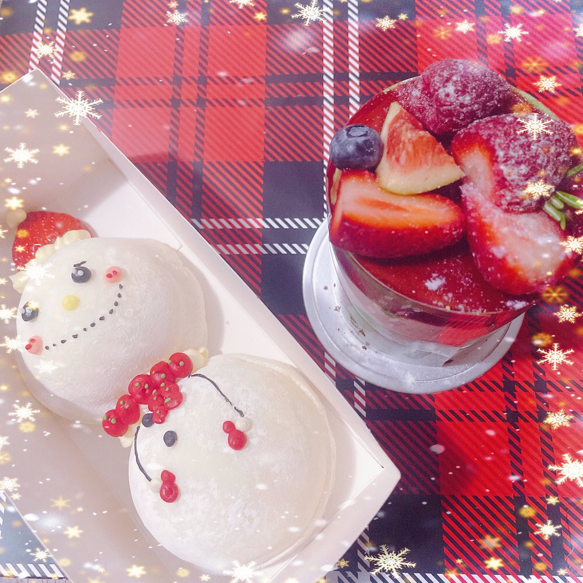 annnife's tweet photo. 🎄今晚的饭后甜点超超超超超可爱必须发一下！ https://t.co/z8WzzSpJa3