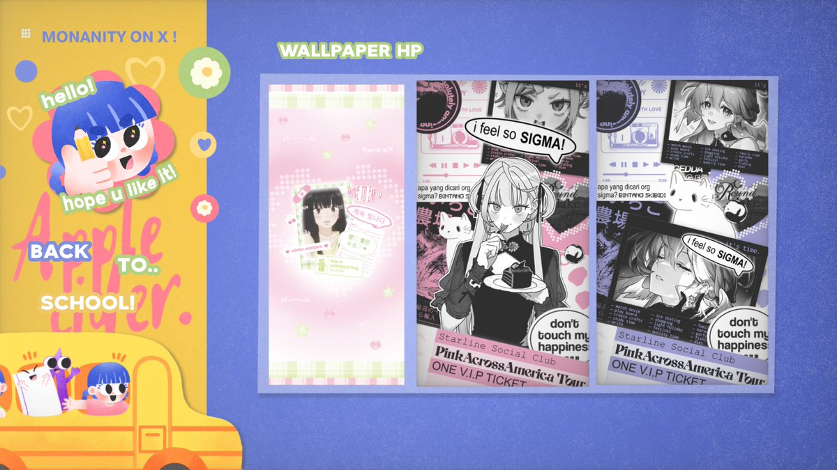 monanity's tweet image. help retweet please? tysm! 🎀

lia open daily untuk made by req 2d ya! bisa untuk anime, game, dll. Info selengkapnya &amp;amp; form ada di profile 🤯

t. layout wallpaper trio duo 
{ #zonauang #zonaba }