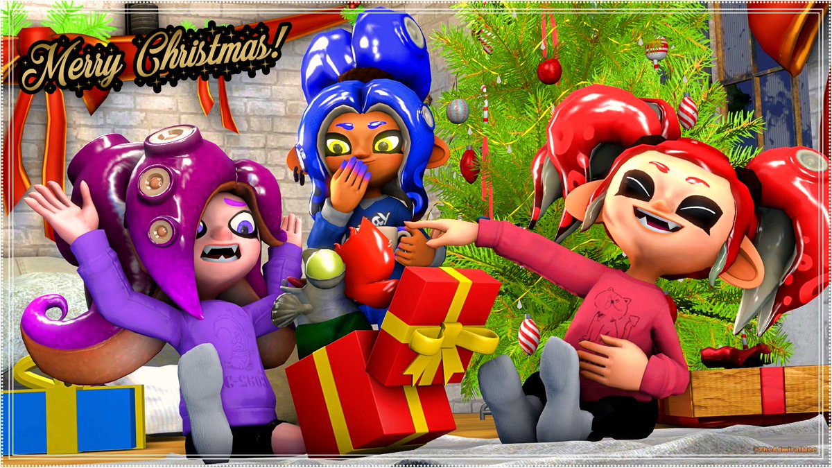 TheAdmiralMoe's tweet photo. Merry Christmas!🎄
#Christmas #Splatoon #sfm #splatoonfsm https://t.co/X1l3ZgEK2j