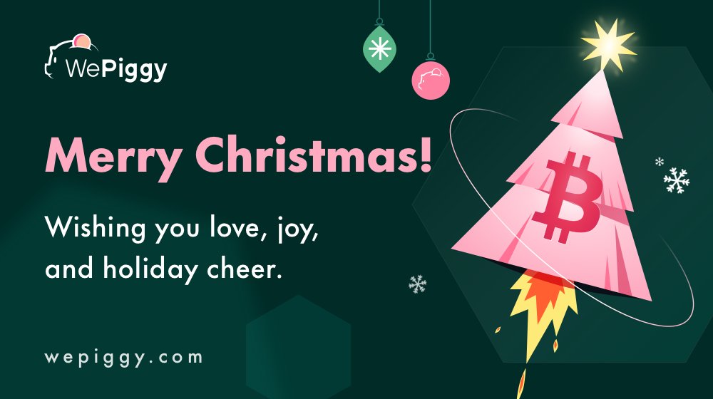 WePiggy wish you all a Christmas filled with love, laughter, and cherished moments🐖