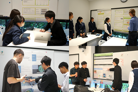 先日、長崎県立長崎南高等学校の皆さんが #OIST を訪問し、高校生による課題研究発表が行われました🎉
 #OIST博士課程学生 からのフィードバックを受け、「英語での発表は緊張したけど、今後の研究活動の改善に活かしたい！」と、科学へのモチベーションが高まった様子✨ これからも応援しています！😊