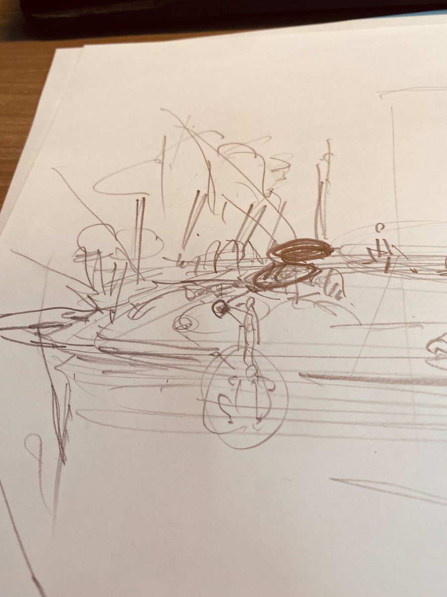 Brainstorming about a scene in SOLO. An idea always starts on a piece of paper and pencil.

SOLOのとあるシーンについて考え中。こういう時はめちゃめちゃアナログだけど紙と鉛筆がベストですね。