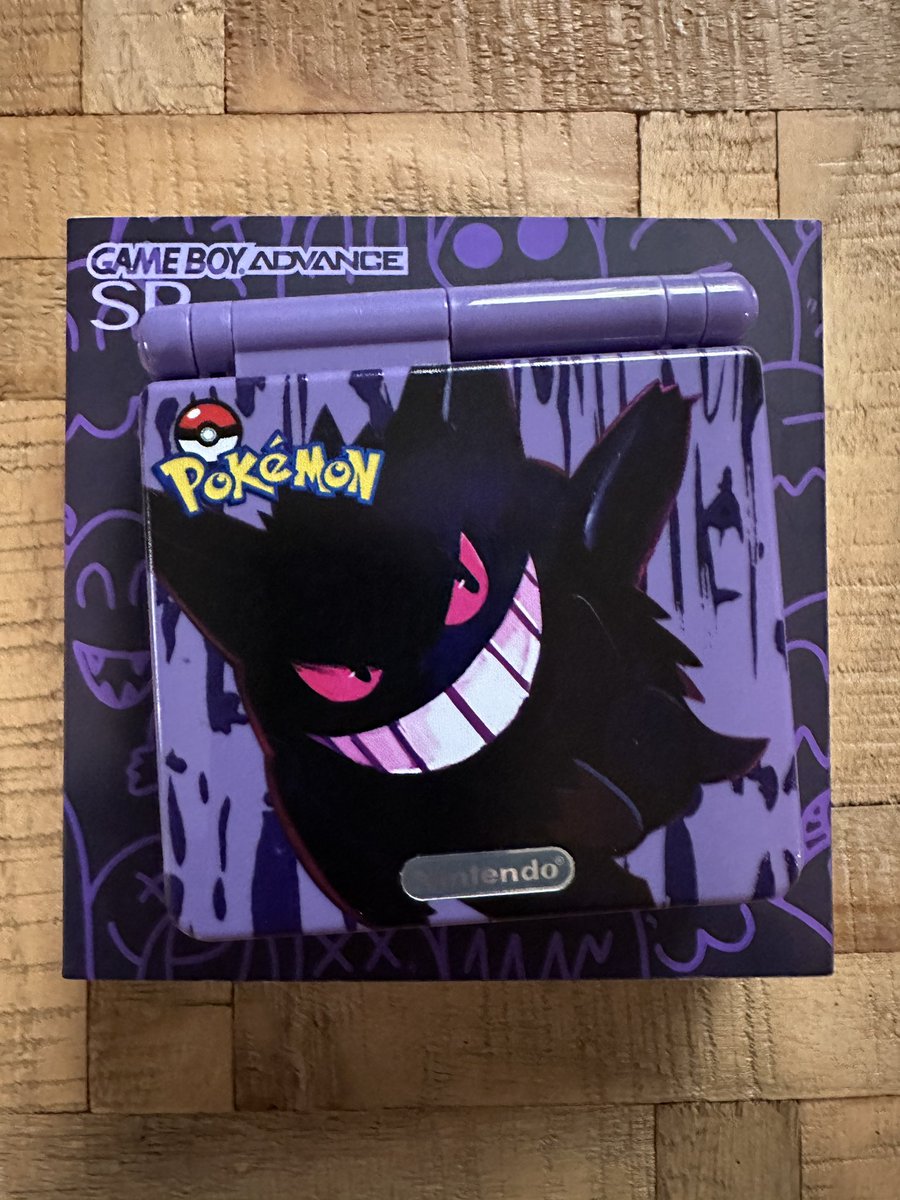 My wife got me a custom game boy advance SP with my favorite Pokemon for Christmas.

I love it 😭
