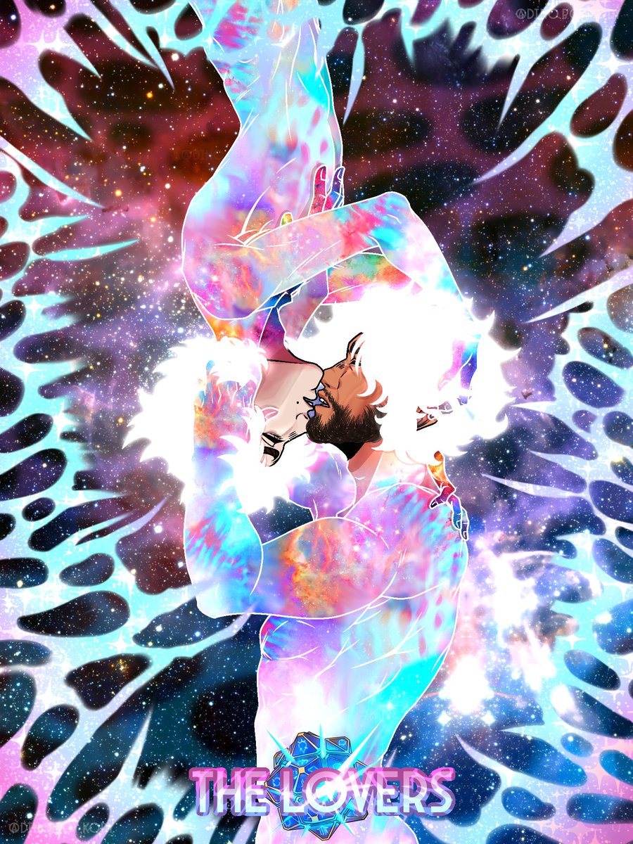 SpaceKidKody's tweet photo. “In all timeliness, in all possibilities… only you, can show me this.” -🩼💎
——————
They make me ill 😁 

Who from Arcane should I draw as tarot cards next?? 

 #Arcane #jayvik https://t.co/qcvIH01jXW