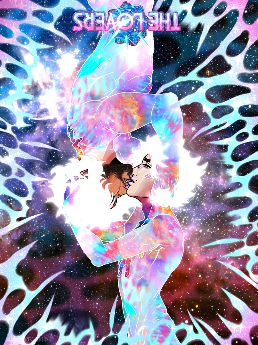 SpaceKidKody's tweet photo. “In all timeliness, in all possibilities… only you, can show me this.” -🩼💎
——————
They make me ill 😁 

Who from Arcane should I draw as tarot cards next?? 

 #Arcane #jayvik https://t.co/qcvIH01jXW