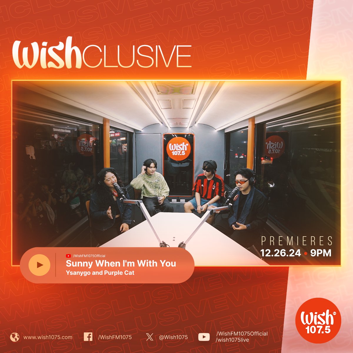 wish1075's tweet image. Vibe with @Ysanygo and @purplecatth as they sing their hearts out in &quot;Sunny When I&apos;m With You.&quot;

Their Wishclusive video premieres at 9 p.m. PHT on our YouTube channel!